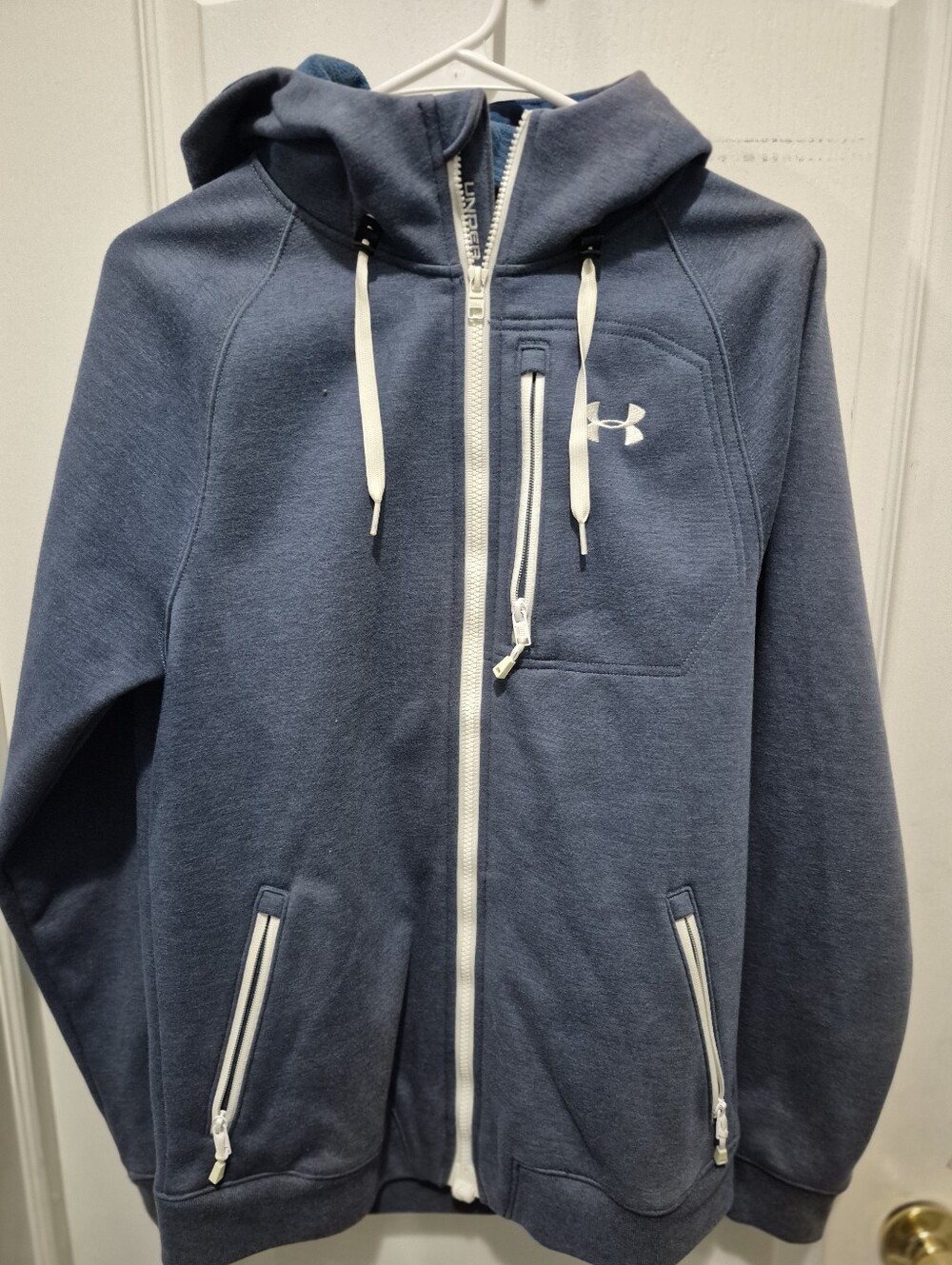 Under Armour Navy Zip-Up Performance Hooded Jacket